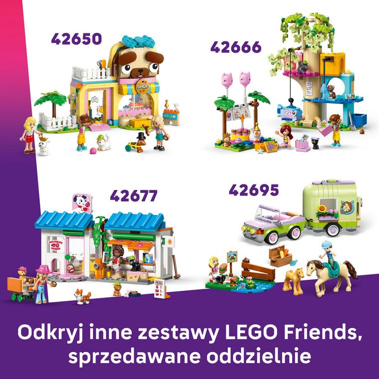 LEGO Friends, Furgonetka z akcesoriami dla zwierząt, 42678