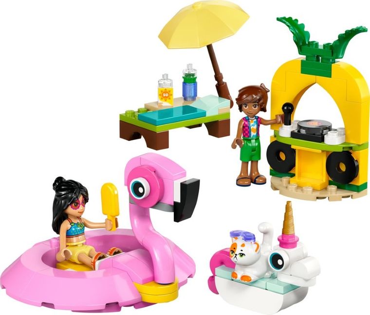 LEGO Friends, Impreza na basenie z jednorożcem i flamingiem, 42658