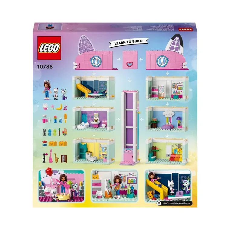 LEGO Gabby's Dollhouse, Koci domek Gabi, 10788
