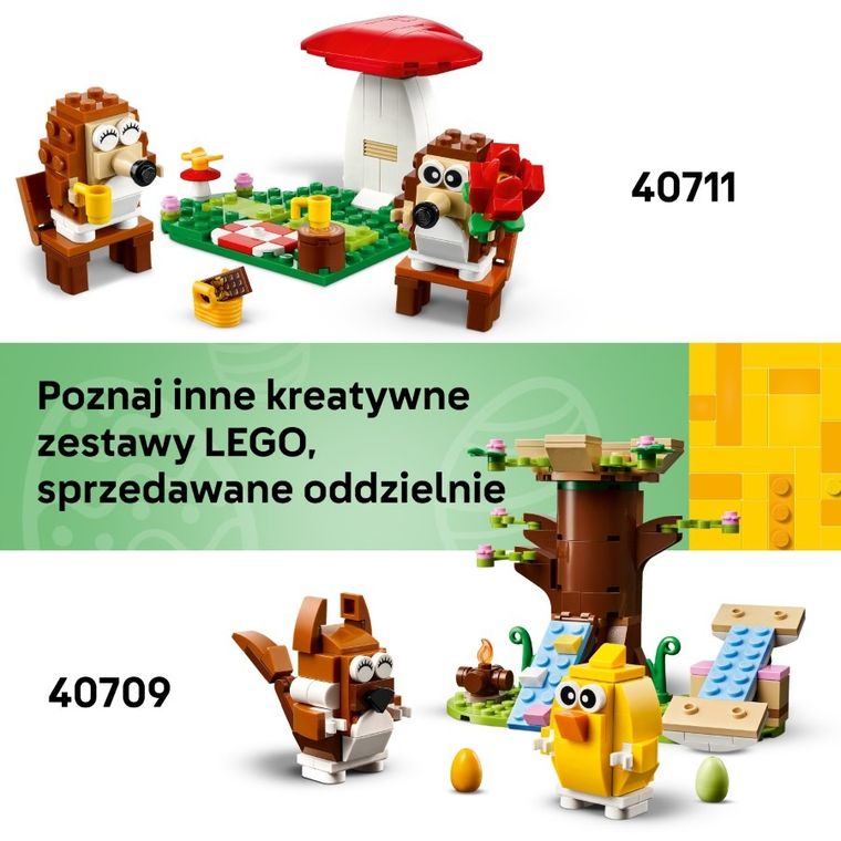 LEGO Iconic, Wiosenny plac zabaw dla zwierzątek, 40709