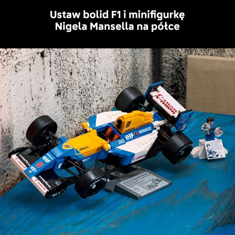 LEGO Icons, Williams Racing FW14B i Nigel Mansell, 10353
