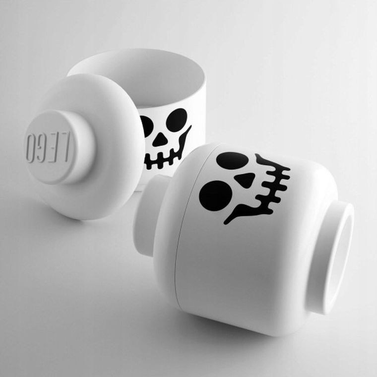 LEGO, mała głowa, szkieletor, pojemnik do przechowywania, rozmiar S, 2l