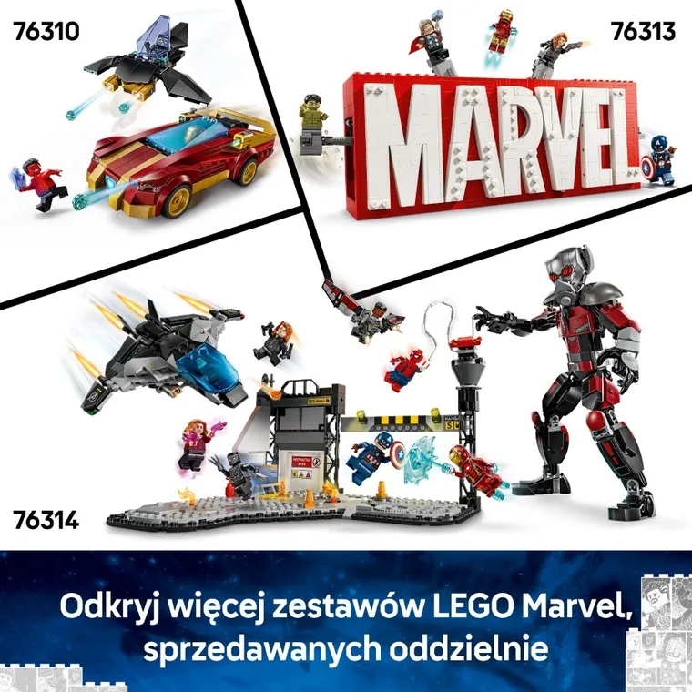 LEGO Marvel, Mech Iron Mana kontra Ultron, 76307