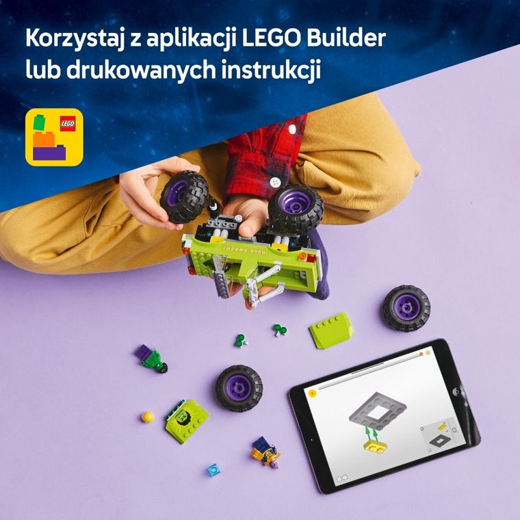 LEGO Marvel, Monster truck Hulka kontra Thanos, 76312