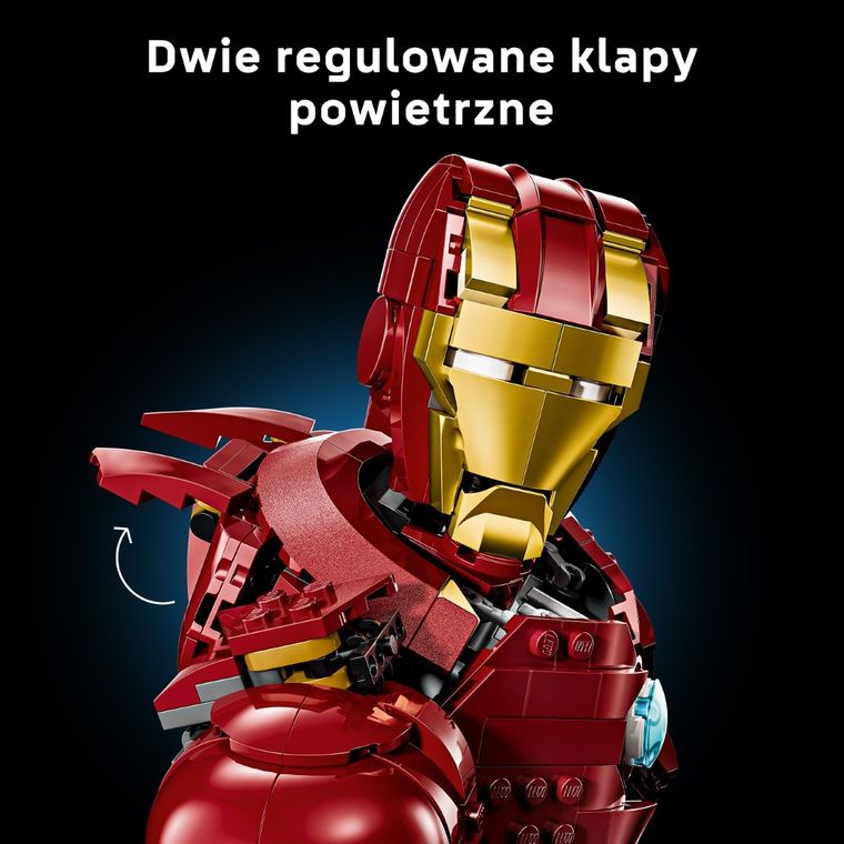 LEGO Marvel, Popiersie Iron Mana MK4, 76327