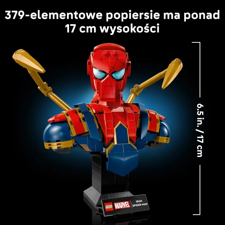 LEGO Marvel, Popiersie Iron Spider-Mana, 76326