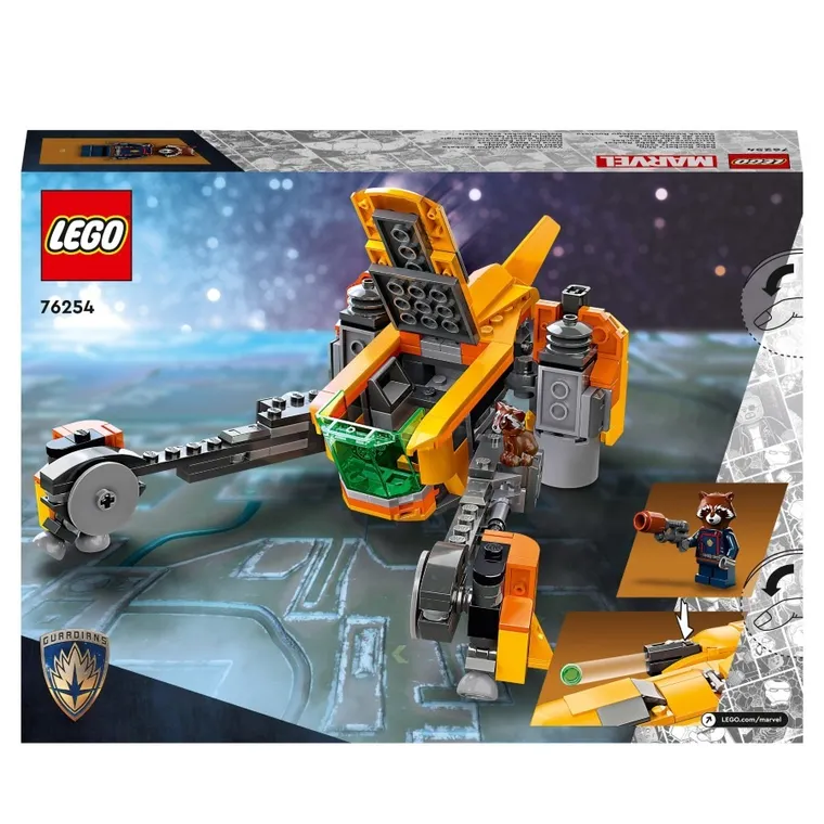 LEGO Marvel, Statek kosmiczny małego Rocketa, 76254