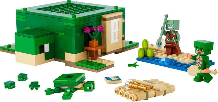 LEGO Minecraft, Domek na plaży żółwi, 21254