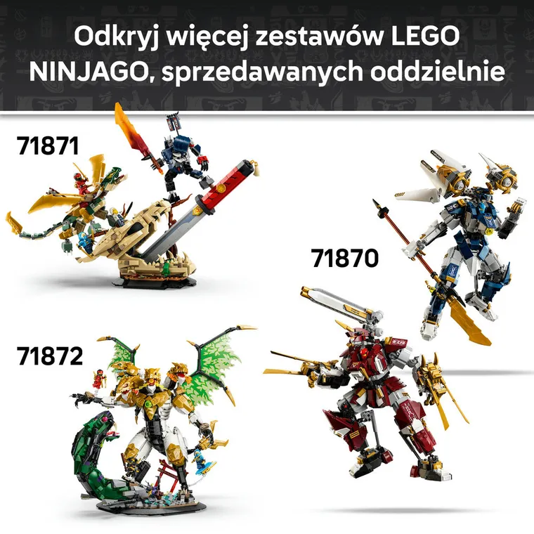LEGO NINJAGO, Bliźniacze tytanowe mechy, 71870