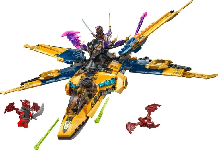 LEGO NINJAGO, Ras i burzowy superodrzutowiec Arina, 71833
