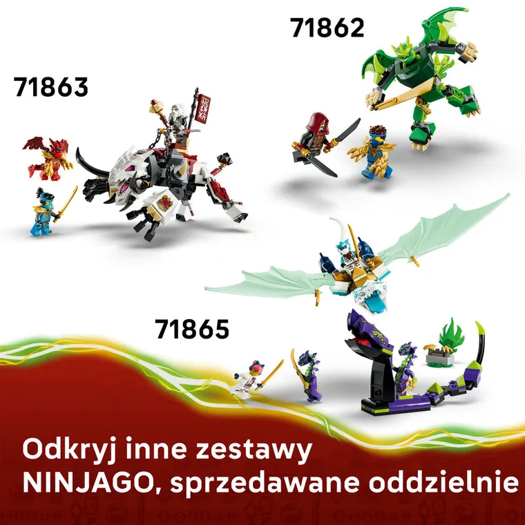 LEGO NINJAGO, Wielofunkcyjne pojazdy Kaia i Cole’a, 71864