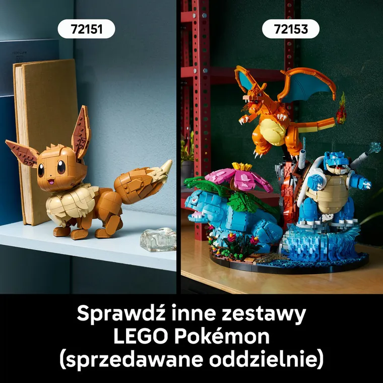 LEGO Pokémon, Pikachu i Pokéball, zestaw dla dorosłych, 72152