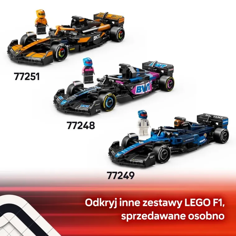 LEGO Speed Champions, Bolid F1 MoneyGram Haas Team VF-24, 77250