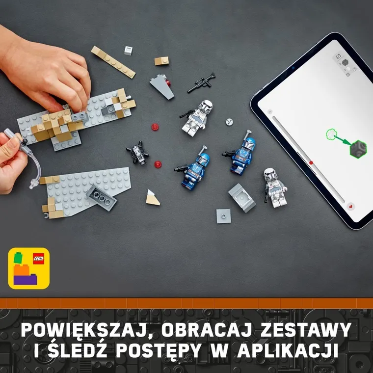 LEGO Star Wars, Zasadzka na Mandalorze - zestaw bitewny, 75373