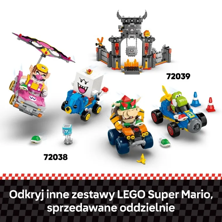 LEGO Super Mario, Mario Kart - Interaktywna figurka LEGO Mario i Standard Kart, 72043