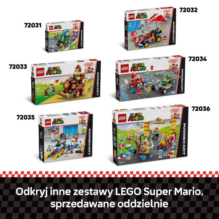 LEGO Super Mario, Mario Kart - Zestaw Baby Peach i Grand Prix, 72036