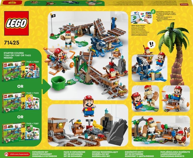 LEGO Super Mario, Przejażdżka wagonikiem Diddy Konga - zestaw rozszerzający, 71425