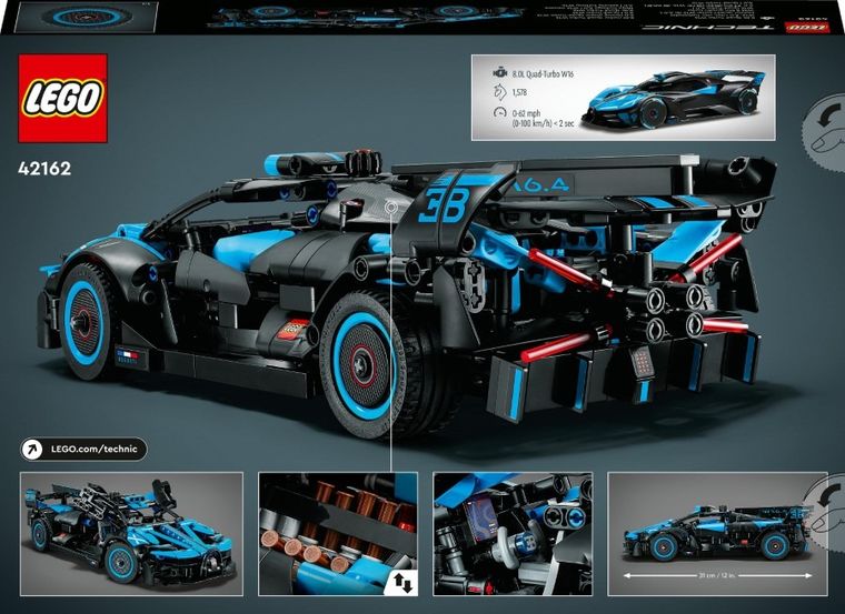 LEGO Technic, Bugatti Bolide Agile Blue, 42162