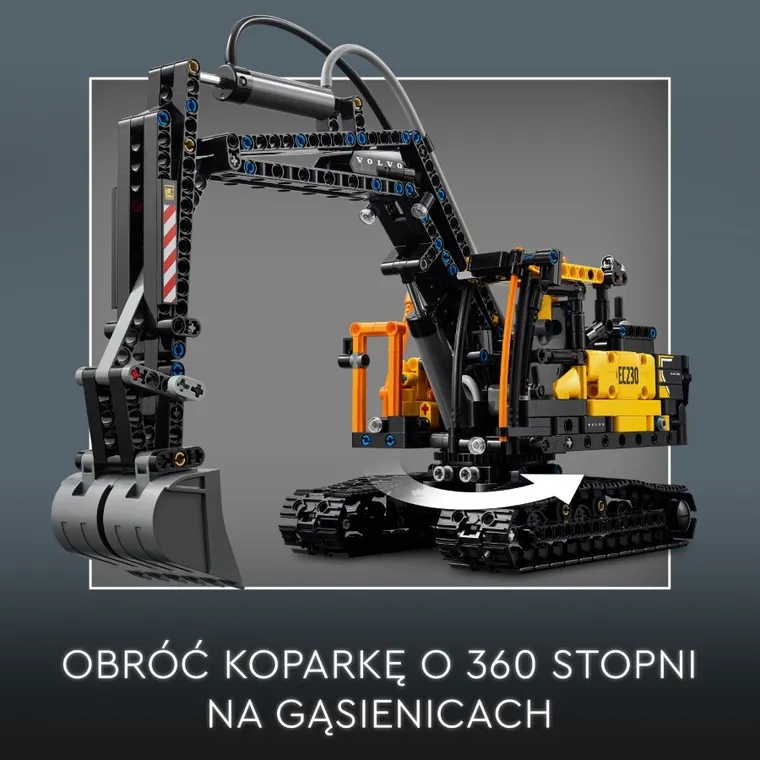 LEGO Technic, Ciężarówka Volvo FMX i koparka EC230 Electric, 42175