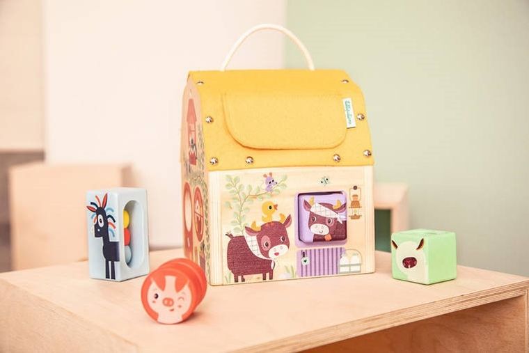 Lilliputiens, Farma, drewniany domek dźwiękowy, 12m+