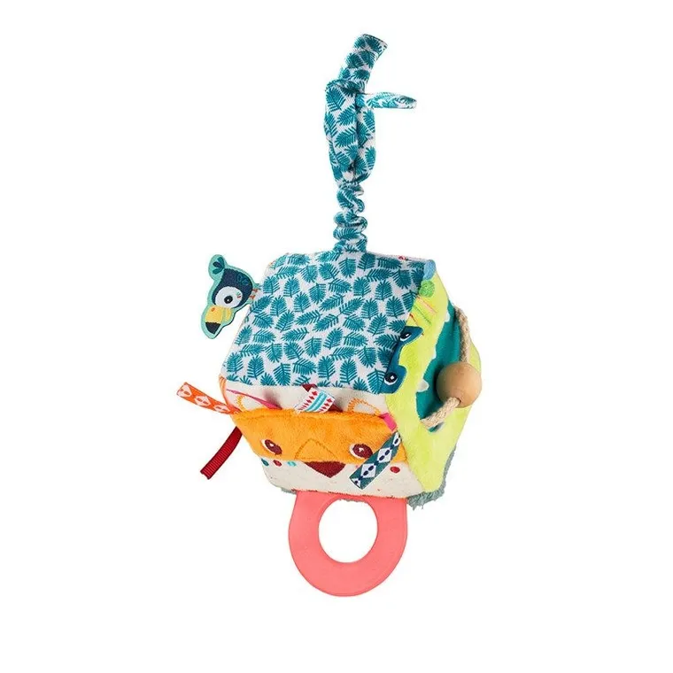 Lilliputiens, Lew Jack, kostka aktywizująca, wielofunkcyjna, 3m+