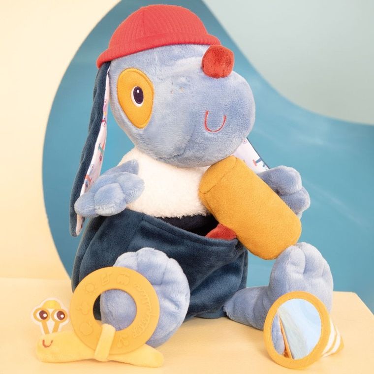 Lilliputiens, Piesek Jules, przytulanka aktywizująca, wielofunkcyjna, z akcesoriami, 9m+