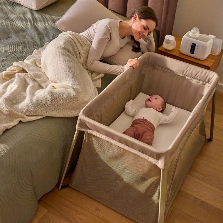 Lionelo, Alice, łóżeczko turystyczne, 3w1, Black