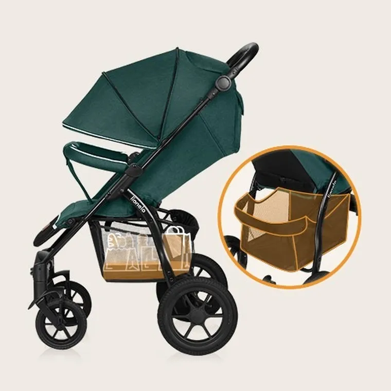 Lionelo, Annet Tour, wózek spacerowy, Green Turquoise