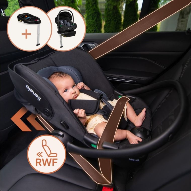 Lionelo, Astrid, i-Size, fotelik samochodowy, Beige Cream