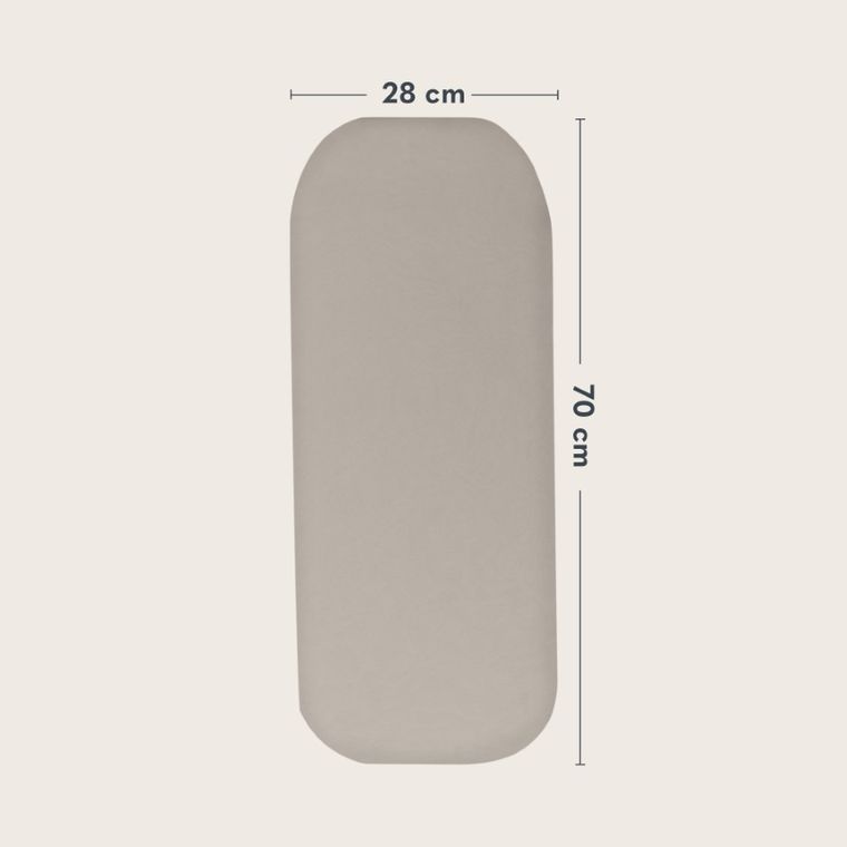 Lionelo, bambusowe prześcieradło z gumką, biały/beżowy, 60-118 cm, 2 szt.