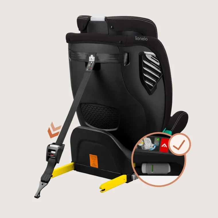 Lionelo, Bastiaan One, I-Size, fotelik samochodowy, Black Carbon, 40-150 cm