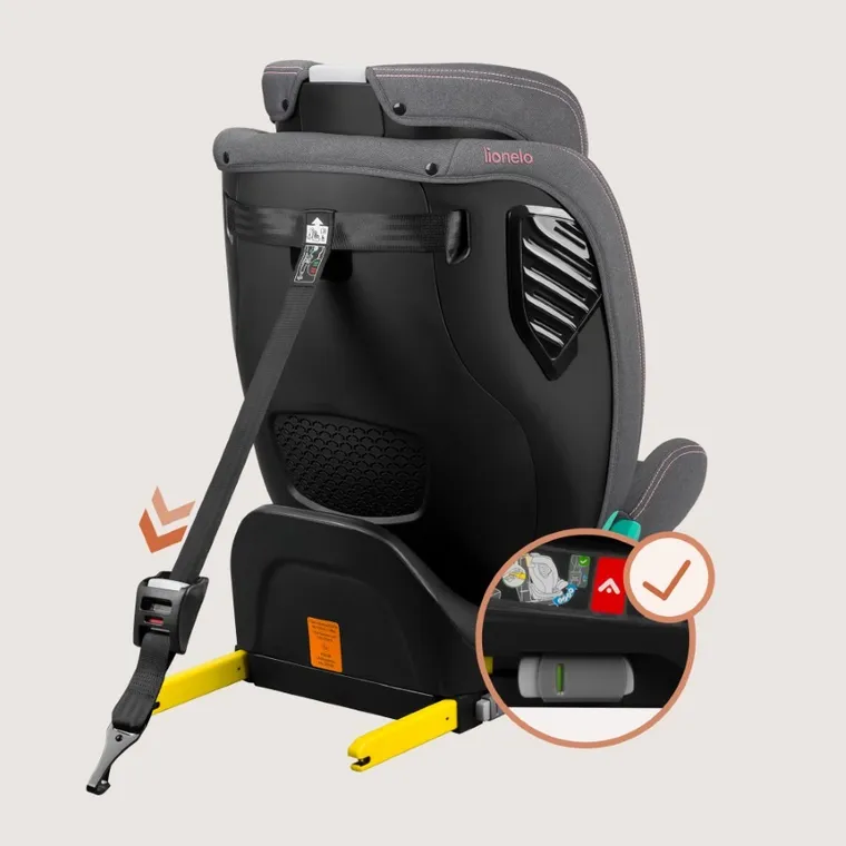 Lionelo, Bastiaan One, I-Size, fotelik samochodowy, Pink Rose, 40-150 cm