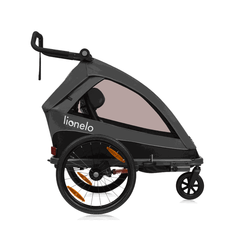 Lionelo, Cama, przyczepka rowerowa, Grey Graphite