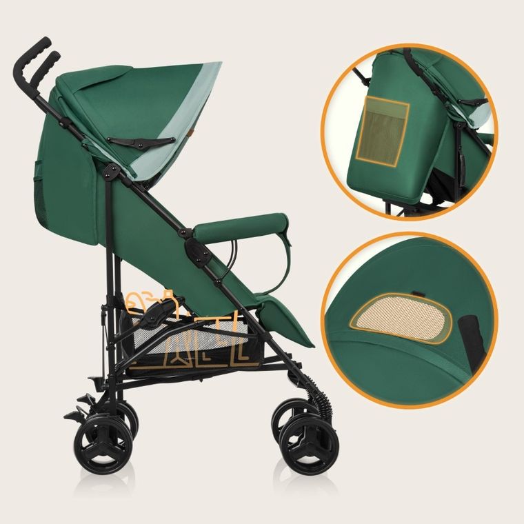 Lionelo, Elia, wózek spacerowy, Green Forest