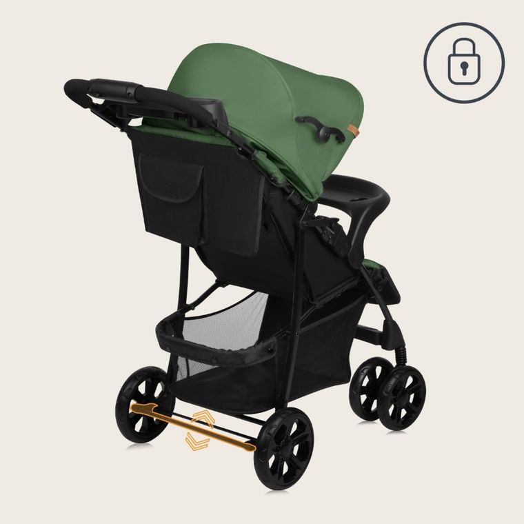Lionelo, Emma Plus, wózek spacerowy, Green Emerald