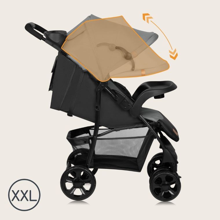 Lionelo, Emma Plus, wózek spacerowy, Grey Dove