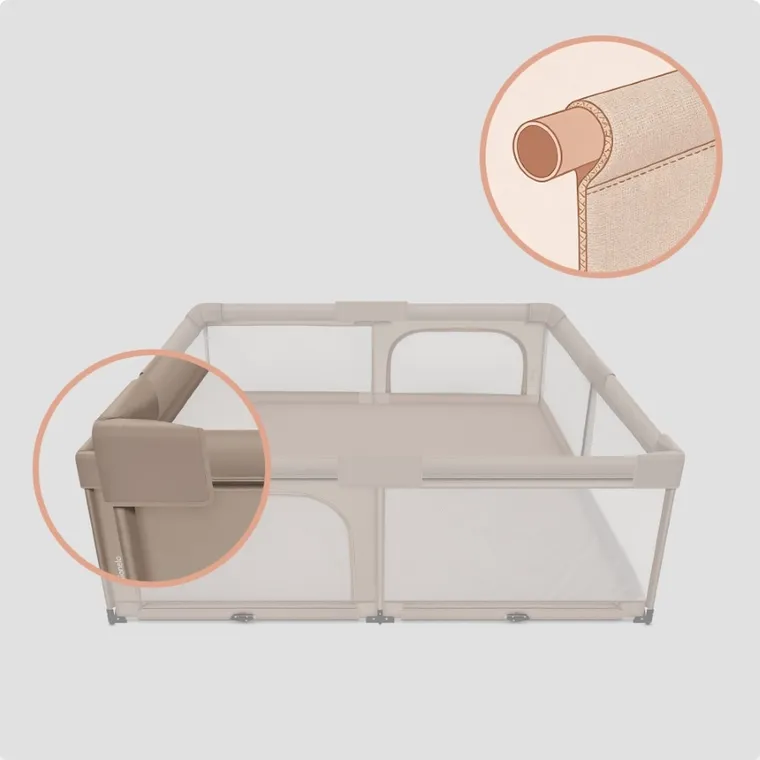 Lionelo, Florence XL Easy Fold, kojec, beige sand