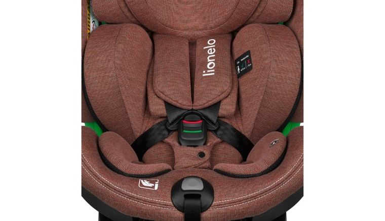 Lionelo, Harmony, I-Size, fotelik samochodowy, Red Brick Bamboo, 40-150 cm