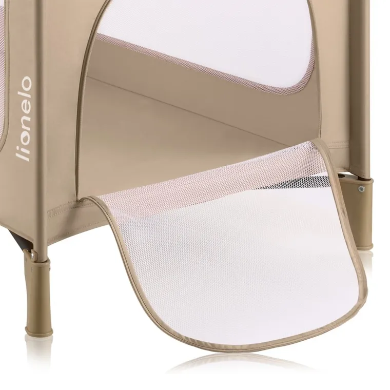 Lionelo, Jasmin, Easy Fold, łóżeczko turystyczne, beige sand