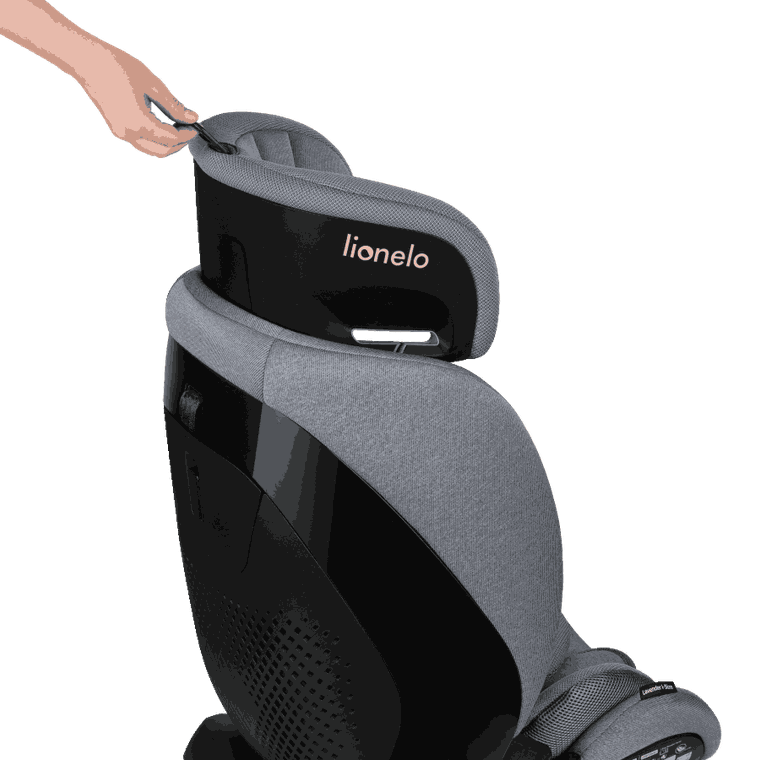 Lionelo, Lavender I-Size, fotelik samochodowy, Grey Stone, 76-150 cm