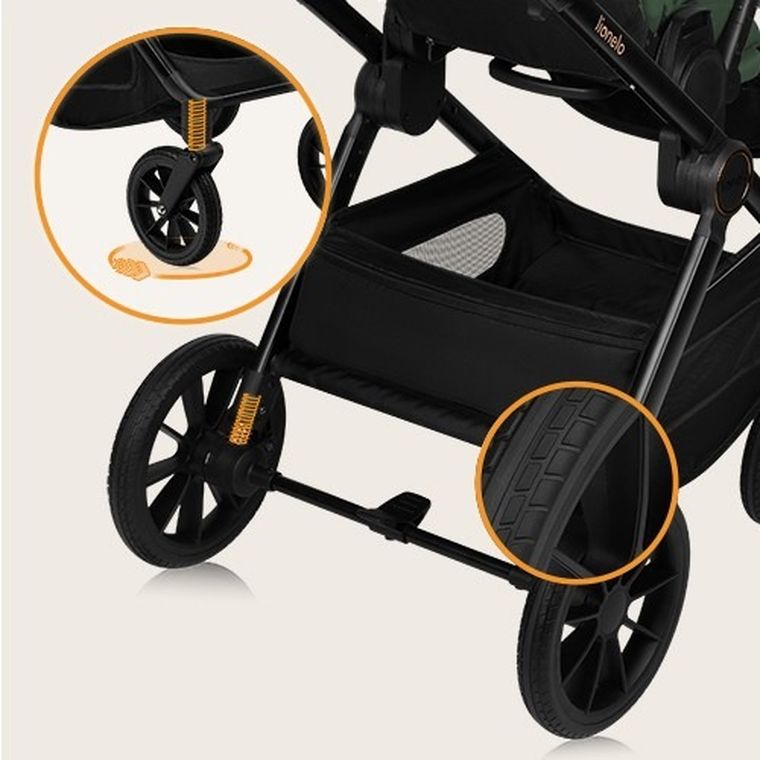 Lionelo, Layla, wózek wielofunkcyjny, 2w1, Green Forest