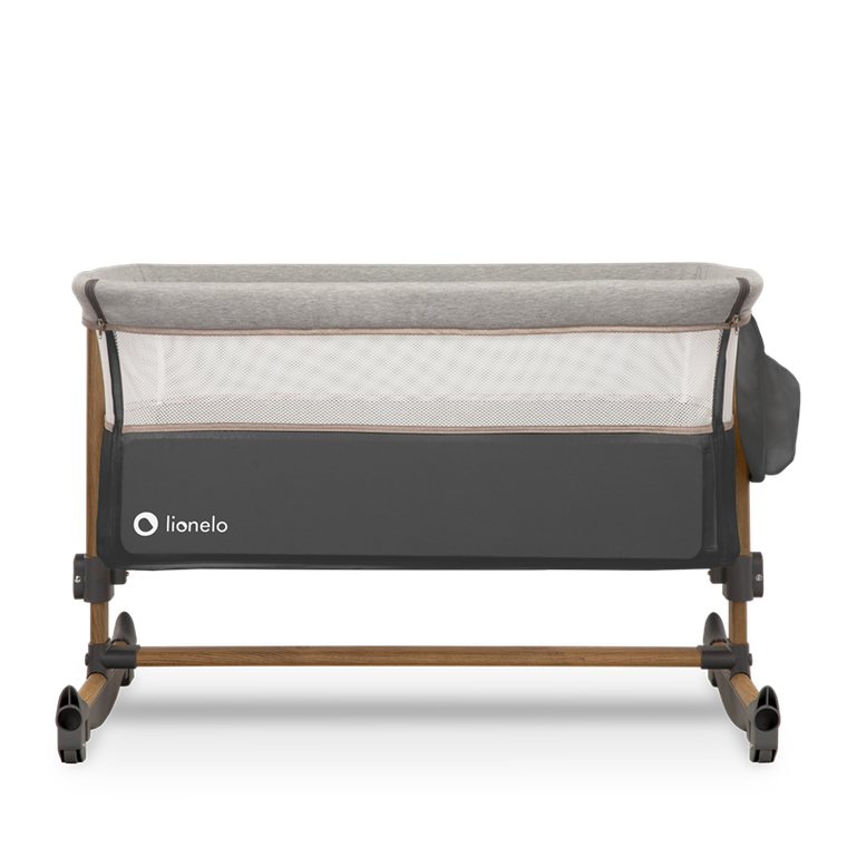 Lionelo, Leonie, łóżeczko dostawne, Grey Stone