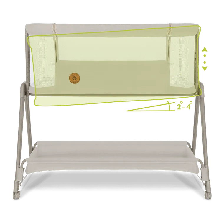 Lionelo, Luna, łóżeczko, Beige Sand