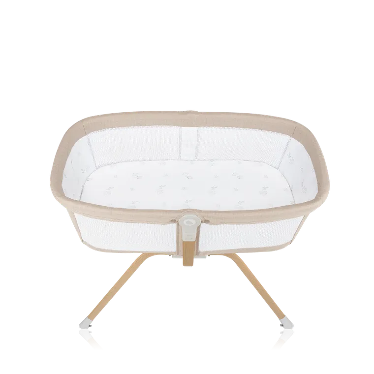 Lionelo, Malin Evo, łóżeczko z funkcją kołyski, beige natural
