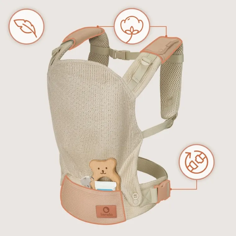 Lionelo, Margareet Air, nosidełko dla niemowlaka, beige