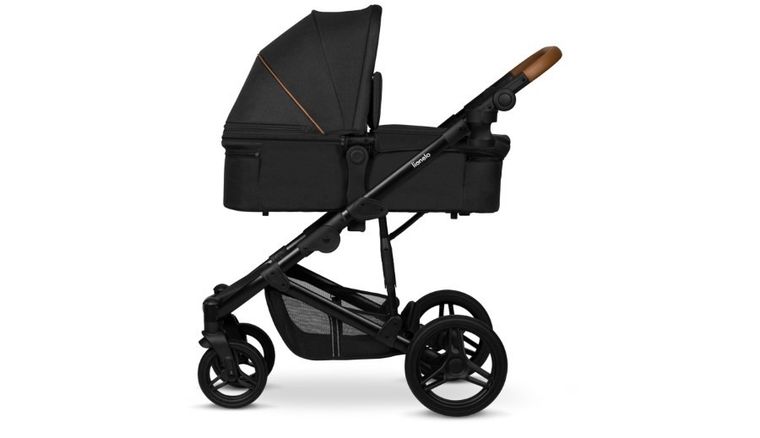 Lionelo, Mari Tour, wózek wielofunkcyjny z zestawem akcesoriów, 2w1, Black Onyx