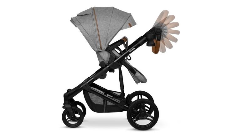 Lionelo, Mari Tour, wózek wielofunkcyjny z zestawem akcesoriów, 2w1, Grey Stone