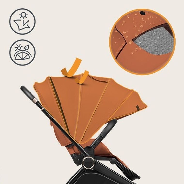 Lionelo, Mika Plus, wózek wielofunkcyjny, 2w1, Brown Rust