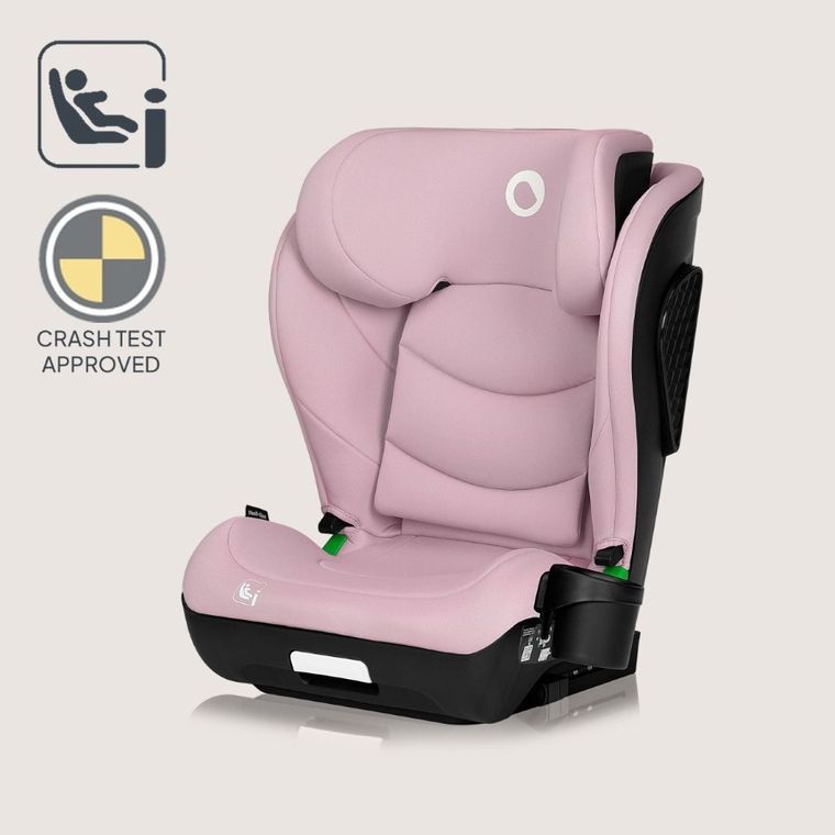 Lionelo, Neal, fotelik samochodowy, i-Size, Pink Lilac, 100-150 cm