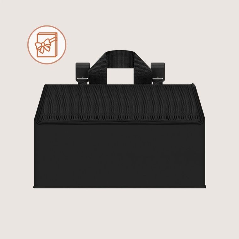 Lionelo, Sidepocket, organizer do łóżeczka, średni, black